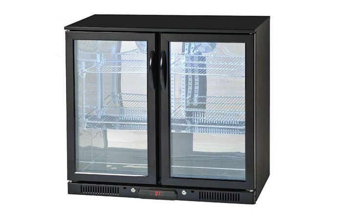 Double Fridge Angle Gas BBQ double fridge