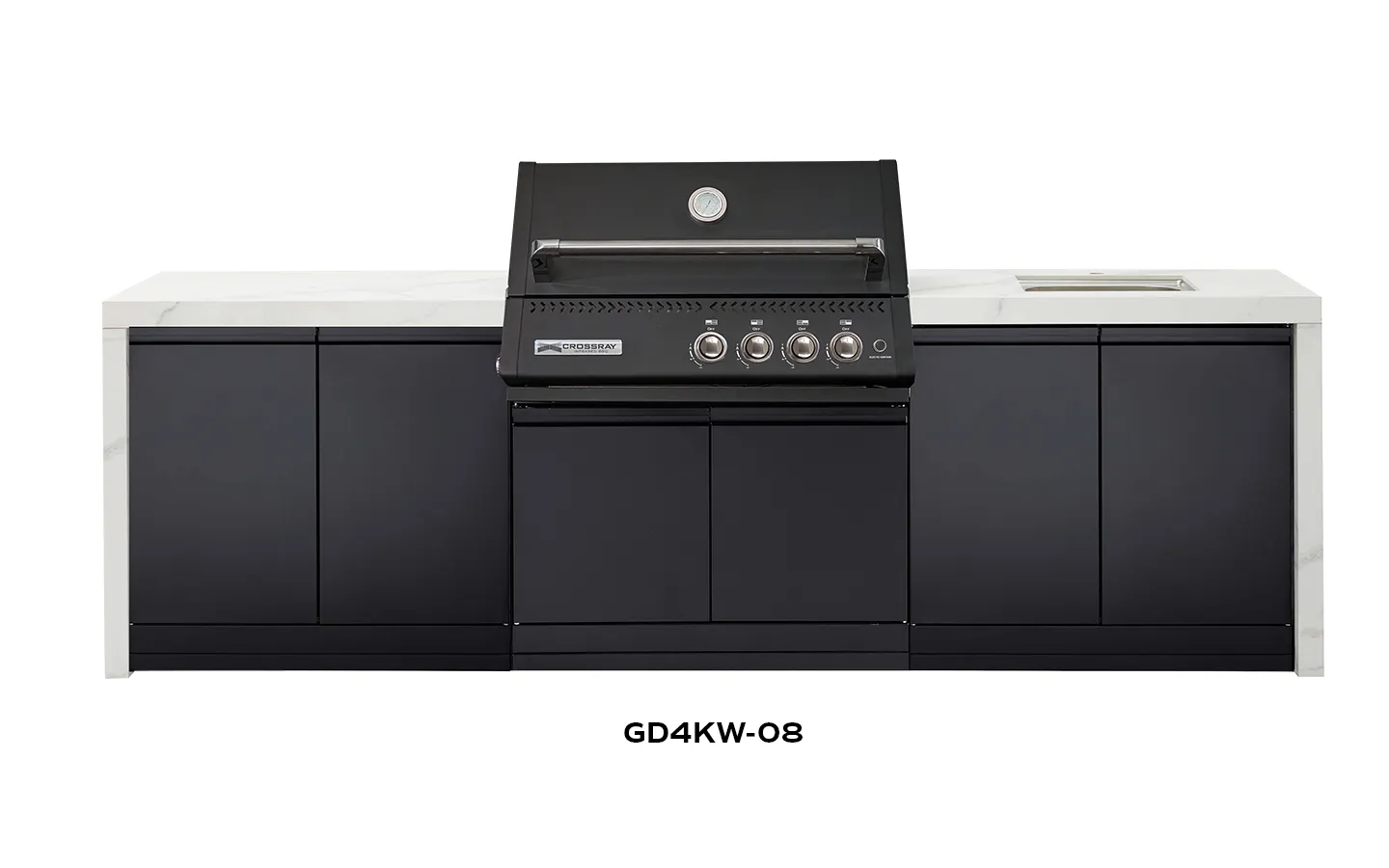 XPlor Outdoor Black BBQ White benchtop GD4KW-08 XPlor Outdoor Black BBQ White benchtop GD4KW-08