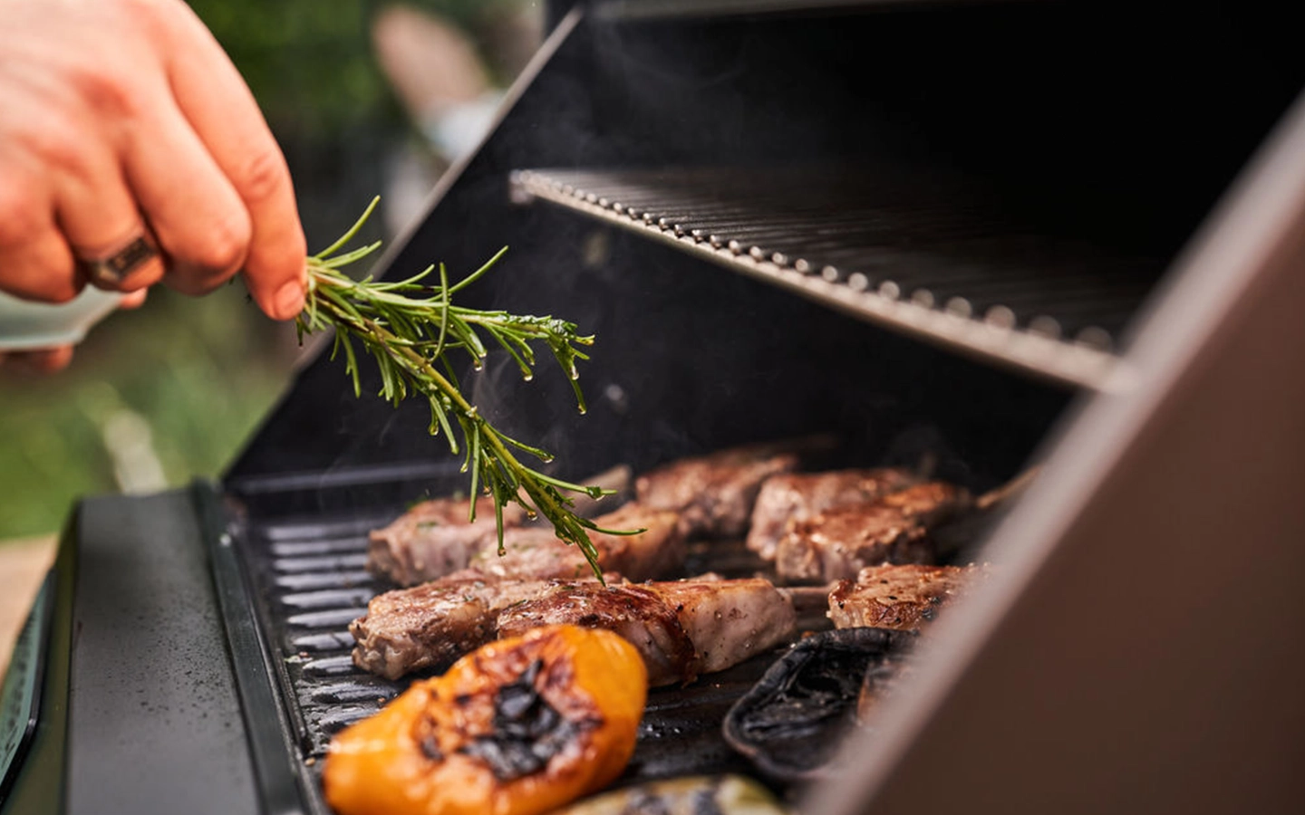 Electric BBQ basting Electric BBQ grill