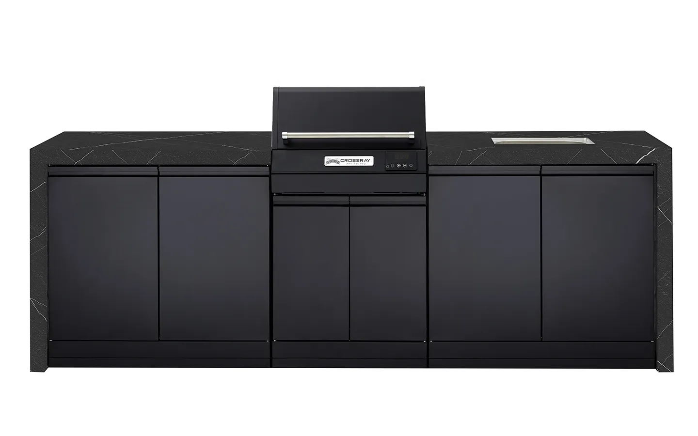 TCEK-08-eXtreme-Electric-Kitchen-black-bench extreme kitchen Black bench TCEK-08