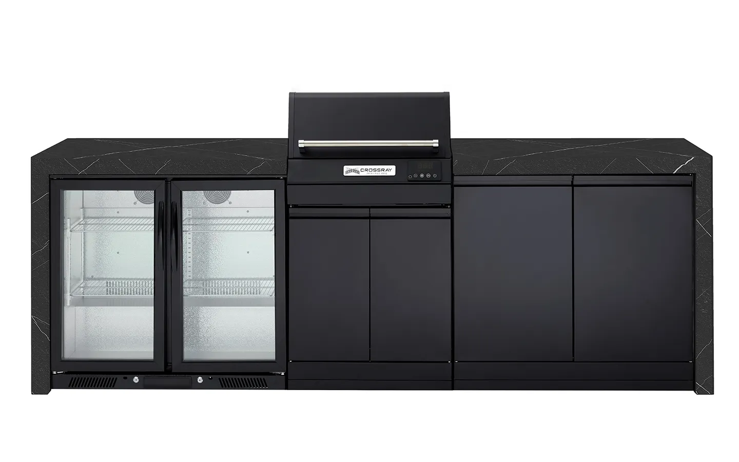 TCEK-11-eXtreme-Electric-Kitchen-black-bench extreme kitchen Black bench TCEK-11