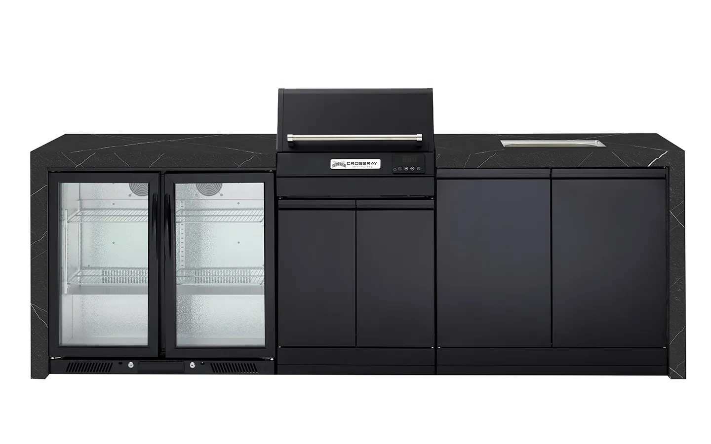TCEK-12-eXtreme-Electric-Kitchen-black-bench extreme kitchen Black bench TCEK-12