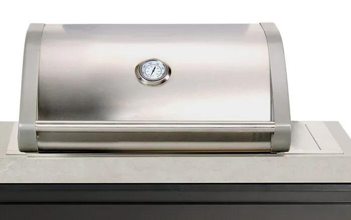 Flush mounted 2 burner gas BBQ flush mounted