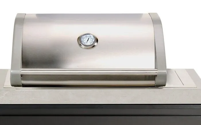 Flush mounted 2 burner gas BBQ flush mounted