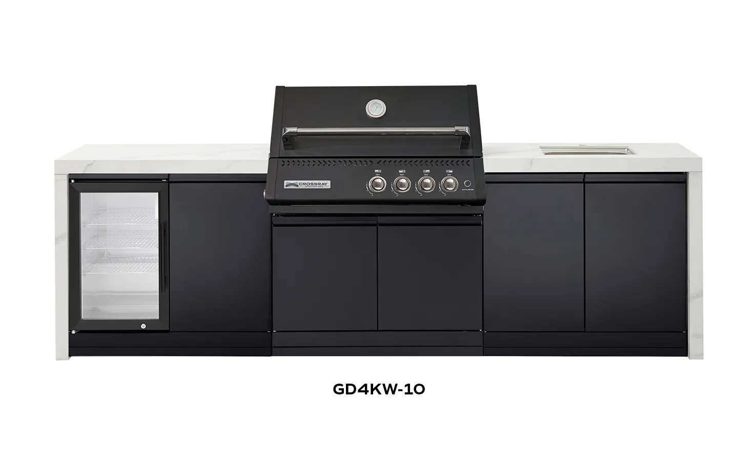 XPlor Outdoor Black BBQ White benchtop GD4KW-10 XPlor Outdoor Black BBQ White benchtop GD4KW-10