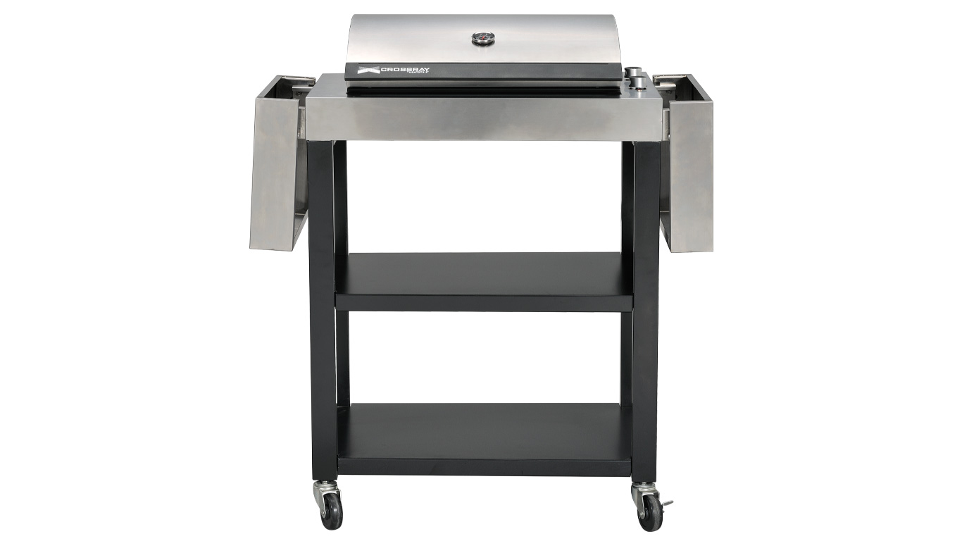 Electric BBQ Trolley Arms Down Front