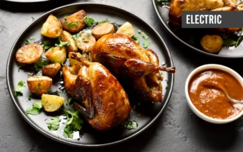 BBQ Chicken with Roast Potatoes