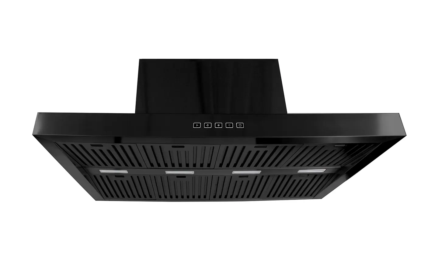 BBQ Black Range hood 120cm TCR1200BLK front